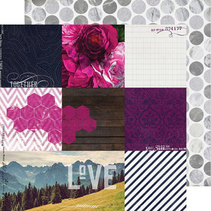 Scrapbooking  Heidi Swapp Hawthorne Double-Sided Cardstock 12"X12" - 9th & 9th Paper Collections 12x12