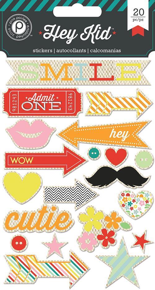 Scrapbooking  Hey Kid Canvas Stickers Paper Collections 12x12