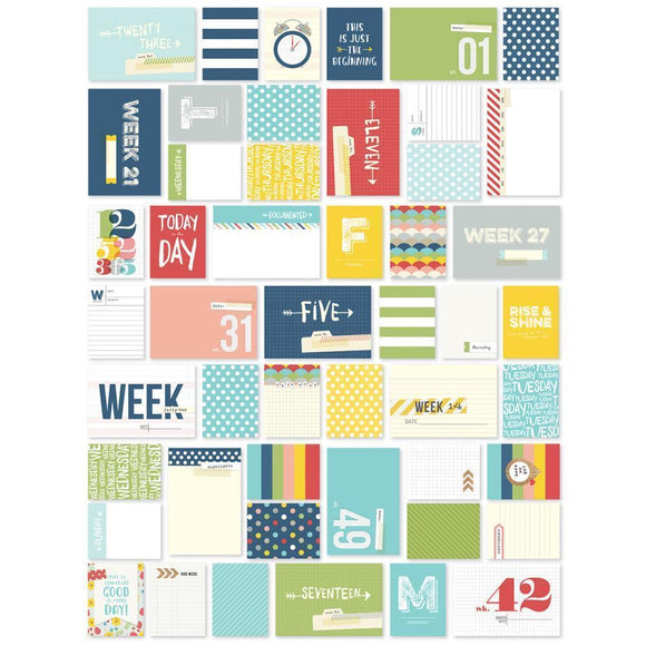Scrapbooking  Sn@p Life Documented Week In Review Cards 148pk Paper Collections 12x12