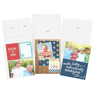 Scrapbooking  Sn@p! Pocket Pages For 6"X8" Binders 12/Pkg Paper Collections 12x12