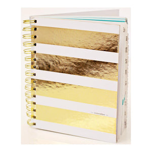 Scrapbooking  Teresa Collins Studio Gold Calendar Book 6"X7.5" Paper Collections 12x12