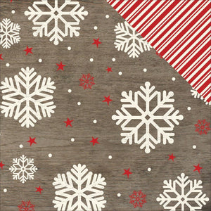 Scrapbooking  Very Merry Double-Sided Cardstock 12"X12" - Let It Snow Paper Collections 12x12