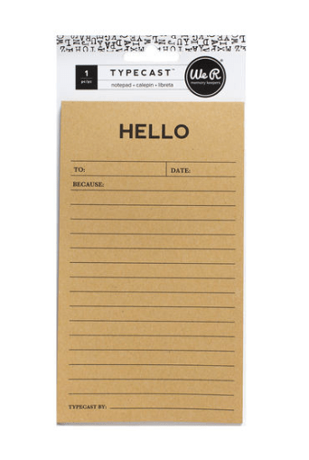 Scrapbooking  We R Memory Keepers Typecast Hello Notebook Paper Collections 12x12