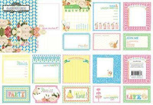 Scrapbooking  Websters Lets Celebrate Journalling Cards Paper Collections 12x12