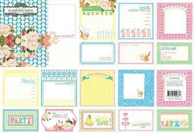 Scrapbooking  Websters Lets Celebrate Journalling Cards Paper Collections 12x12