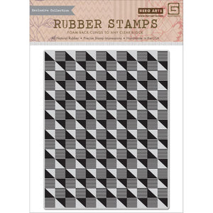 Scrapbooking  Basic Grey Highline Cling Stamps - Geometric Background Stamps