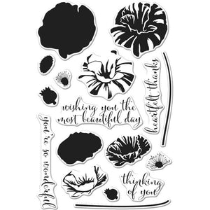 Scrapbooking  Hero Arts Clear Stamps 4"X6" Color Layering Poppy Paper Collections 12x12