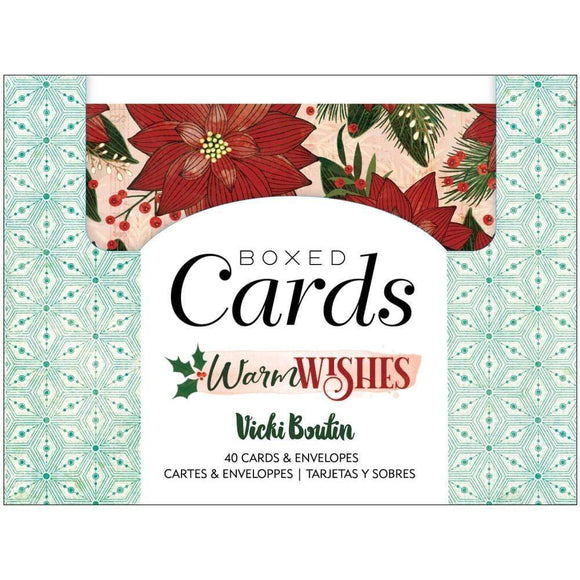 Scrapbooking  Vicki Boutin Warm Wishes A2 Cards W/Envelopes (4.375