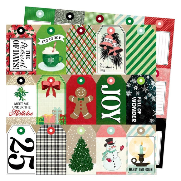Scrapbooking  Vicki Boutin Evergreen & Holly Dble-Sided Cardstock 12