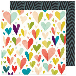 Scrapbooking  Vicki Boutin Print Shop Double-Sided Cardstock 12"X12" -Cross My Heart Paper 12"x12"