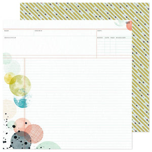 Scrapbooking  Vicki Boutin Print Shop Double-Sided Cardstock 12"X12" - Pencil Me In Paper 12"x12"