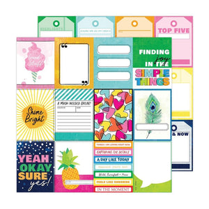 Scrapbooking  Vicki Boutin Sweet Rush Double-Sided Cardstock 12"X12" - Shine Bright Paper 12"x12"