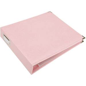 Scrapbooking  We R Classic Leather D-Ring Album 12"X12" Pretty Pink