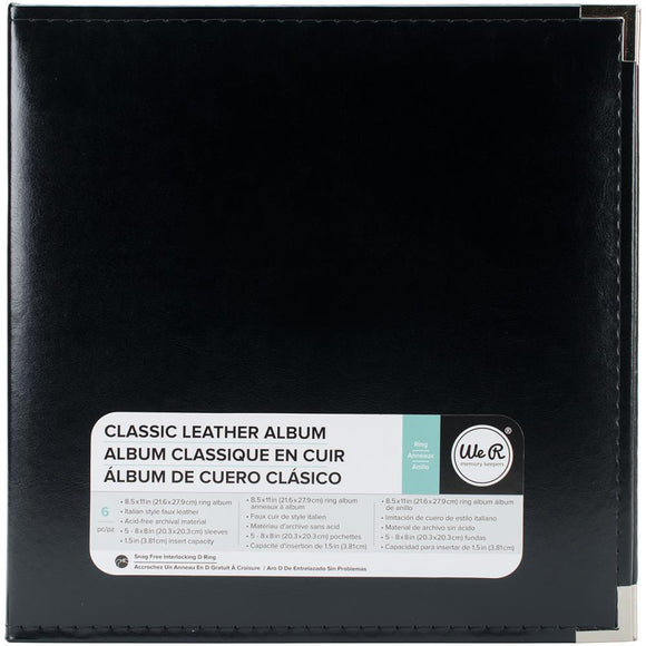 Scrapbooking  We R Classic Leather D-Ring Album 8.5