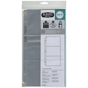 Scrapbooking  We R Memory Keepers Ring Photo Sleeves 6"X12" 10/Pkg (3) 6"X4" Pockets Project Life