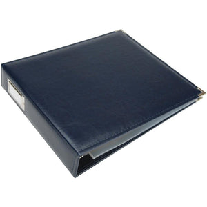 Scrapbooking  We R Classic Leather D-Ring Album 12"X12" Navy