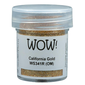 Scrapbooking  WOW! Glitter Embossing Powder - California Gold 15ml embossing
