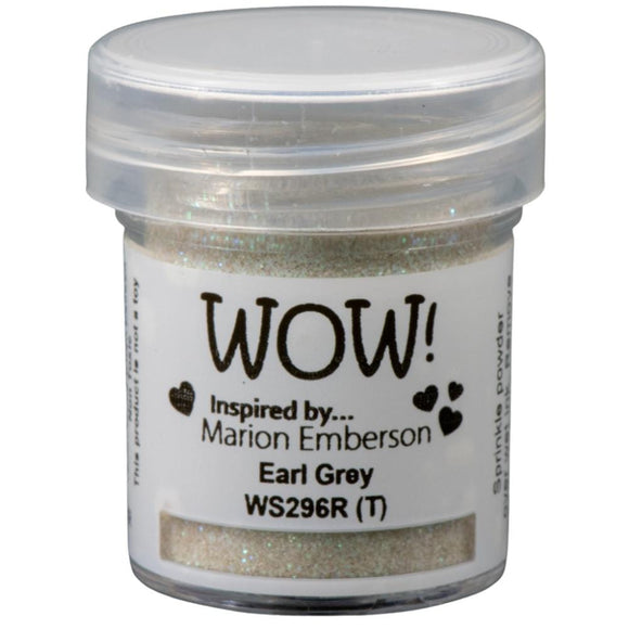 Scrapbooking  WOW! Glitter Embossing Powder - Earl Grey 15ml embossing
