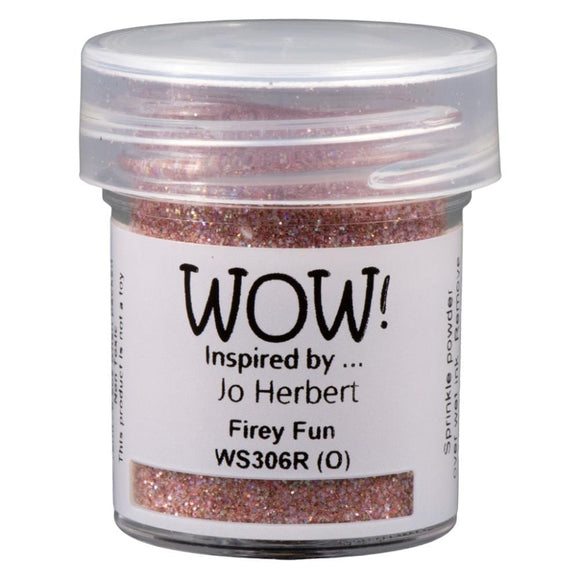 Scrapbooking  WOW! Glitter Embossing Powder - Firey Fun 15ml embossing