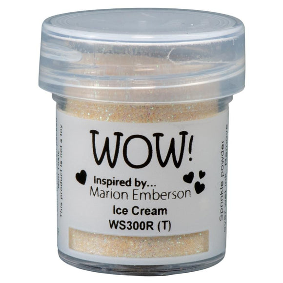Scrapbooking  WOW! Glitter Embossing Powder - Ice Cream 15ml embossing
