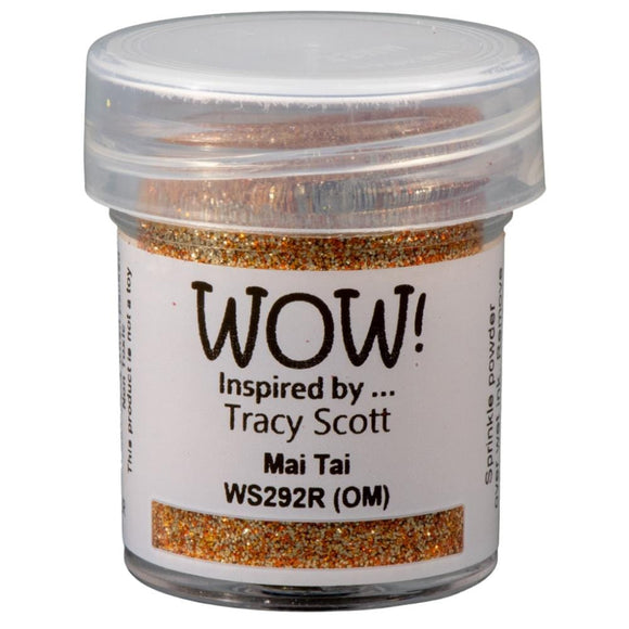 Scrapbooking  WOW! Glitter Embossing Powder - Mai Tai 15ml embossing