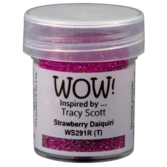 Scrapbooking  WOW! Glitter Embossing Powder - Strawberry Daiquiri 15ml embossing