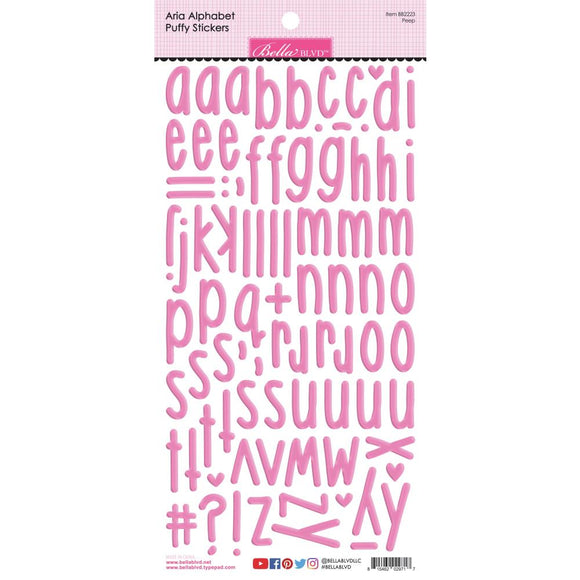 Bella Blvd - Aria Puffy Alphabet Stickers