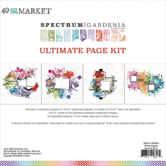 Scrapbooking  49 And Market Spectrum Gardenia Ultimate Page Kit Paper 12