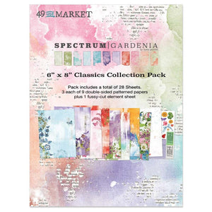 Scrapbooking  49 And Market Collection Pack 6"X8" Spectrum Gardenia Classics Paper Pad