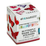 Scrapbooking  49 And Market Washi Sticker Roll Spectrum Gardenia Butterfly washi