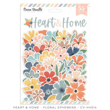 Scrapbooking  Cocoa Vanilla Heart & Home Floral Ephemera Ephemera