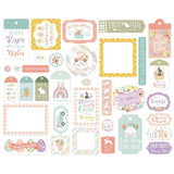 Scrapbooking  Echo Park Cardstock Ephemera 33/Pkg Frames and Tags, It's Easter Time Ephemera