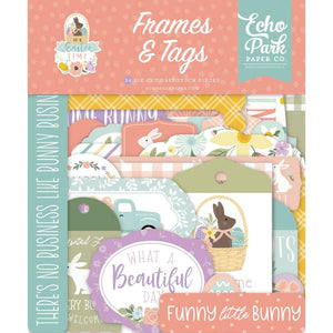 Scrapbooking  Echo Park Cardstock Ephemera 33/Pkg Frames and Tags, It's Easter Time Ephemera