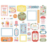 Scrapbooking  Echo Park Cardstock Ephemera 33/Pkg Frames & Tags, Here Comes The Sun ephemera