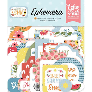 Scrapbooking  Echo Park Cardstock Ephemera 33/Pkg Icons, Here Comes The Sun Ephemera