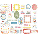 Scrapbooking  Echo Park Cardstock Ephemera 33/Pkg Icons, Here Comes The Sun Ephemera