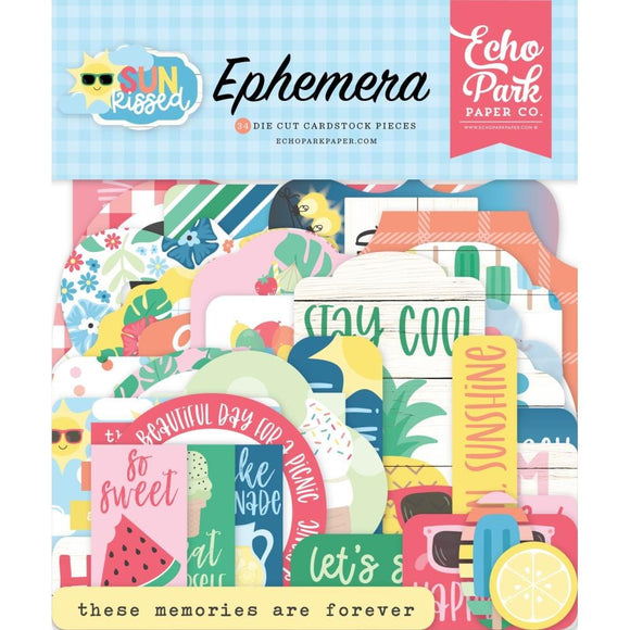 Scrapbooking  Echo Park Cardstock Ephemera 33/Pkg Icons, Sun Kissed Ephemera