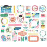Scrapbooking  Echo Park Cardstock Ephemera 33/Pkg Icons, Sun Kissed Ephemera