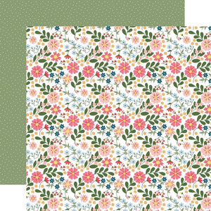 Scrapbooking  Echo Park Here Comes The Sun Double-Sided Cardstock 12"X12" - Spreading Sunshine Paper 12"x12"