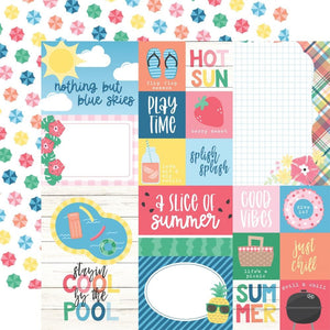 Scrapbooking  Echo Park Sun Kissed Double-Sided Cardstock 12"X12" - Multi Journaling Cards Paper 12"x12"