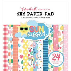Scrapbooking  Echo Park Sun Kissed Double-Sided Paper Pad 6"X6" 24/Pkg Paper Pad