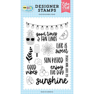 Scrapbooking  Echo Park Stamps Good Times & Tan Lines, Sun Kissed stamps