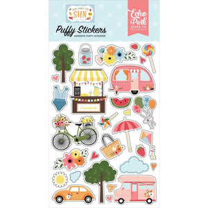 Scrapbooking  Echo Park Here Comes The Sun Puffy Stickers stickers