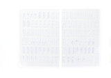 Scrapbooking  Elles Studio - Large White Puffy Alphabet Stickers Alphas