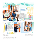 Scrapbooking  Elles Studio - Outlined Jumbo Numbers Dies dies