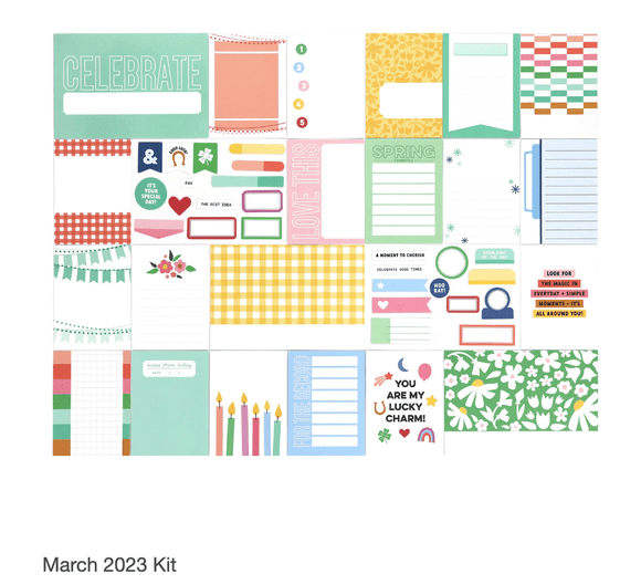 Scrapbooking  Elles Studio - March 2023 Kit kits