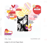 Scrapbooking  Elles Studio Ledger 6 x 8.5 inch Paper Stack Paper Pad