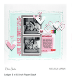 Scrapbooking  Elles Studio Ledger 6 x 8.5 inch Paper Stack Paper Pad