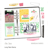 Scrapbooking  Elles Studio - Long Tabs Stamp stamp