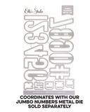 Scrapbooking  Elles Studio - Outlined Jumbo Numbers Stamp stamp